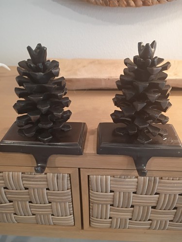 Pine cones christmas stocking - cones,